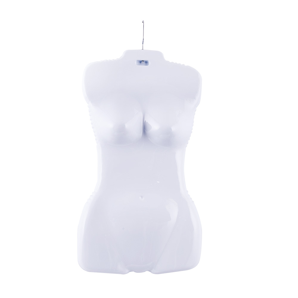Economy female plastic hanging torso form